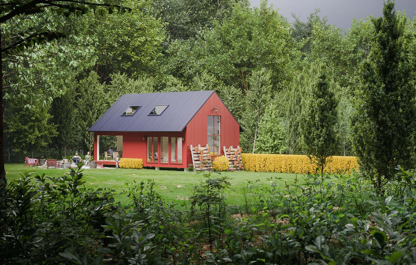 Geräteschuppen war gestern - Wohnflair im modernen Gartenhaus Gartenhaus - Haus im Garten